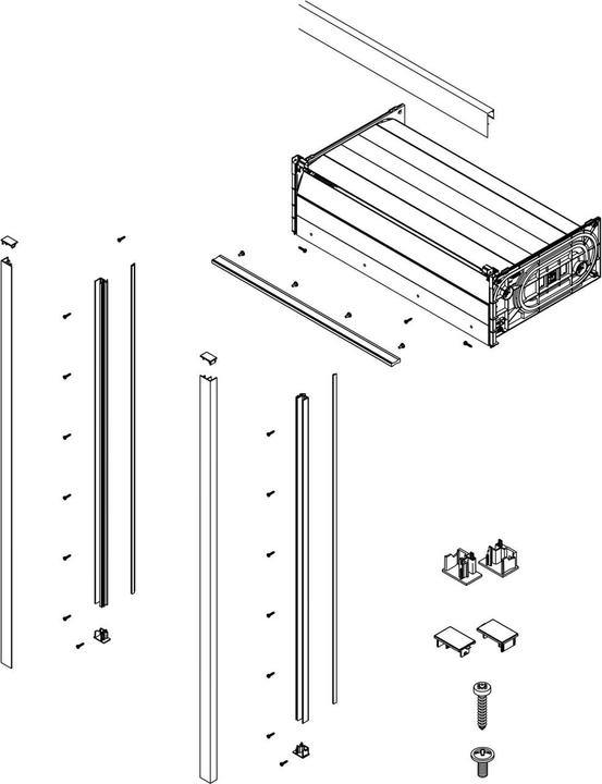 Actual product image Rehau RAUVOLET roller shutter cassette module Crystal Line, KB 600 mm, white matt (1 pcs.)