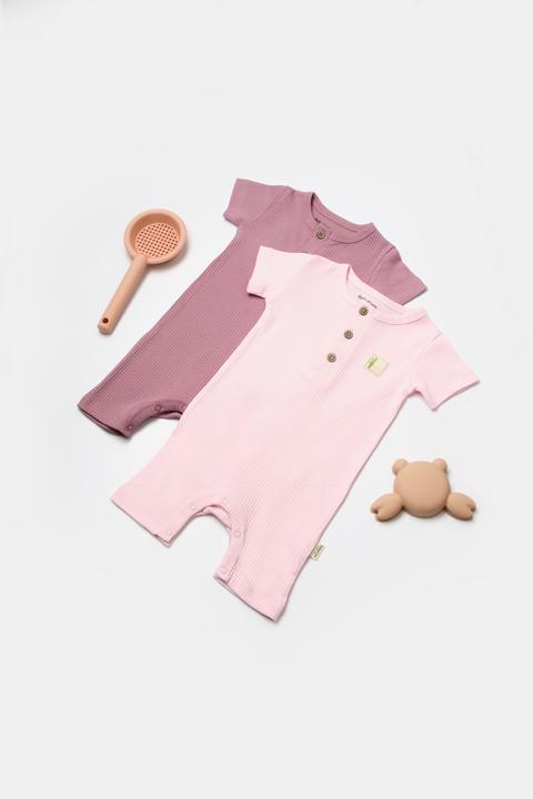 Image du produit BabyCosy Grenouillère courte. manches courtes. 2 Pack (80)