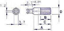 Produktbild Velleman Spindle 19mm 6mm (Black)