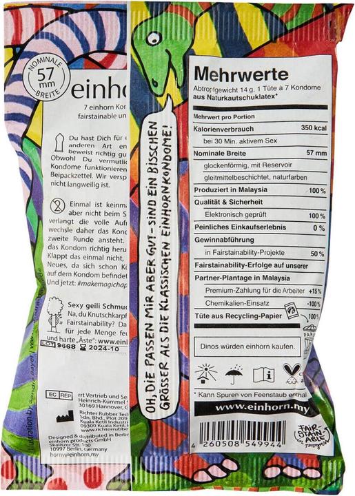 Image du produit Einhorn Condoms Fraise (7 pcs)