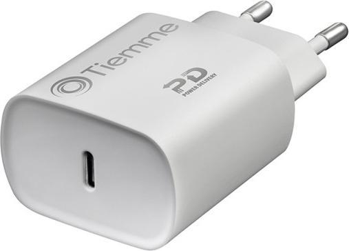 Produktbild Tiemme Chargeur secteur 1 port USB-C 20W (Blanc)