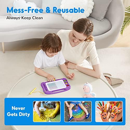 Actual product image Activity Board Magic Board Kids Magnetic Colouring Board, Colourful Erasable Magnetic Board with Magnetic Pen and