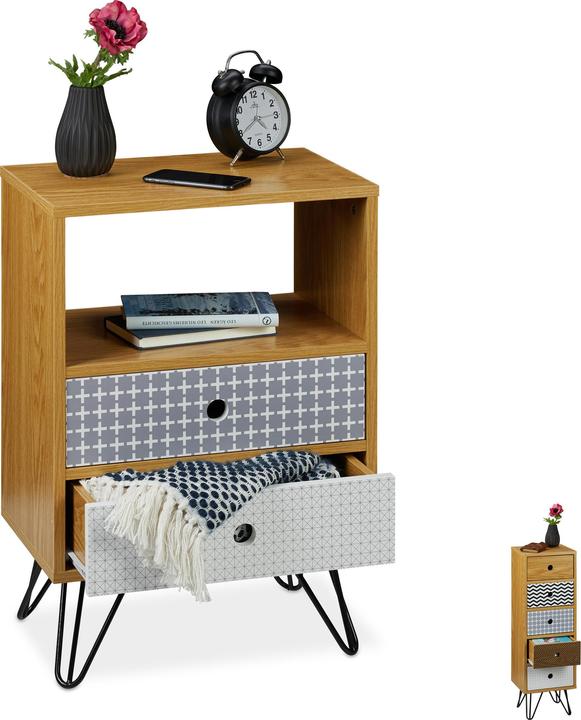Produktbild Relaxdays Beistellschrank (30 x 25 x 90 cm)