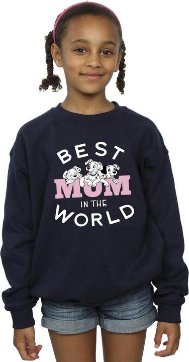 Produktbild Disney 101 Dalmatians Best Mum In The World Sweatshirt Mädchen (152, 158)
