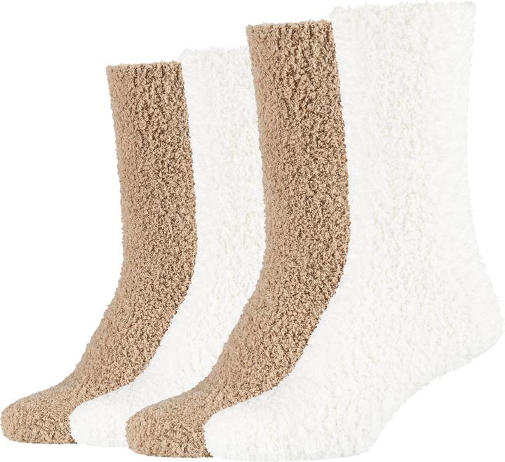 Camano Damen-Kuschelsocken 2 Paar (4er Pack, 39 - 42)