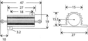 Produktbild Velleman Resistor 25W 8E2