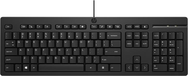 Actual product image HP 125 Keyboard USB (Eng. Int., Cable)