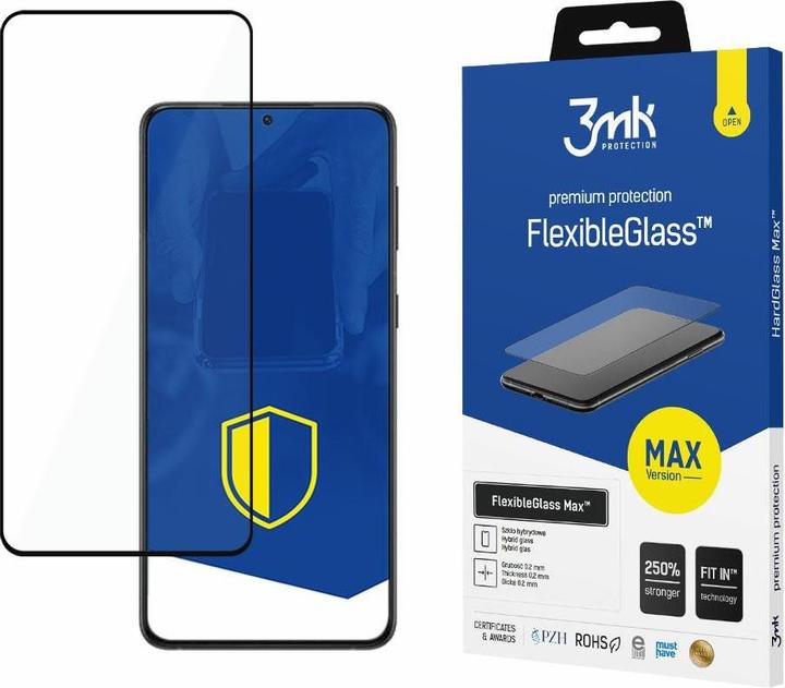 Actual product image 3MK FlexibleGlass Max screen protector, display film (1 Piece, Samsung Galaxy S22+)