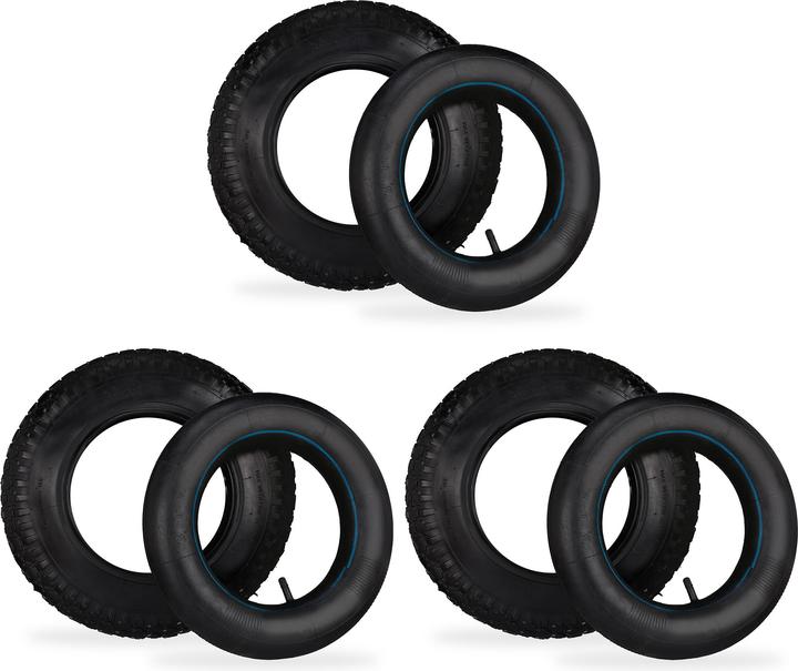 Actual product image Relaxdays 3x hand truck tyres (154 kg)