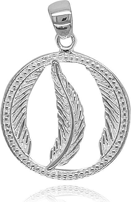 Leyda Anhänger Amulett Feder (Silber 925)