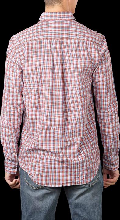 Actual product image Scotch & Soda Check Mix Shirt Long Sleeve White/Multi (S)