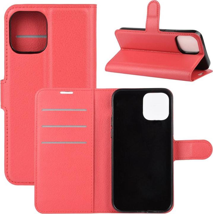 Actual product image Cover-Discount iPhone 12 mini - leather case cover red (Apple iPhone 12 mini)