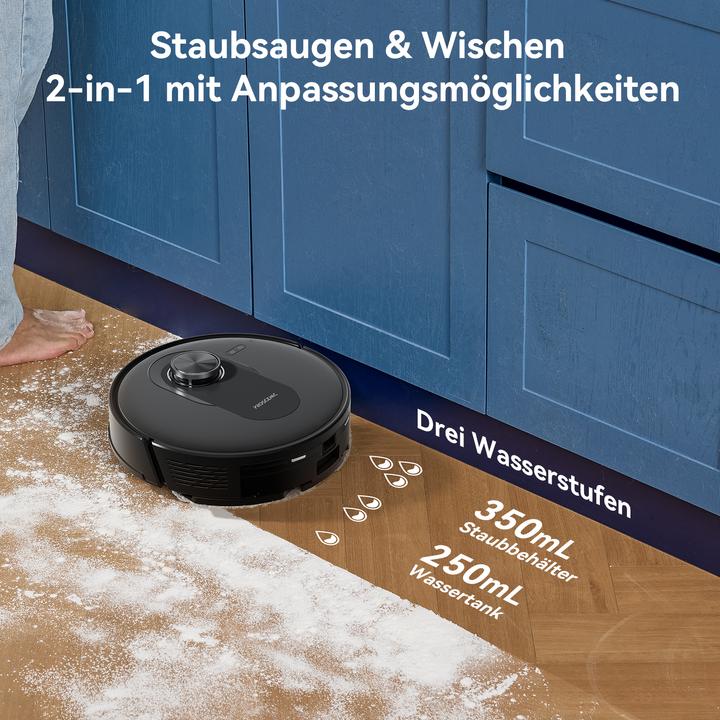 Actual product image Proscenic Q8 Saugroboter mit Wischfunktion (Vacuum mopping robot)