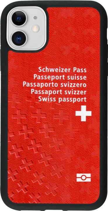 Produktbild PhoneLook Hülle Silikon schwarz Swiss Passport (Apple iPhone 11)
