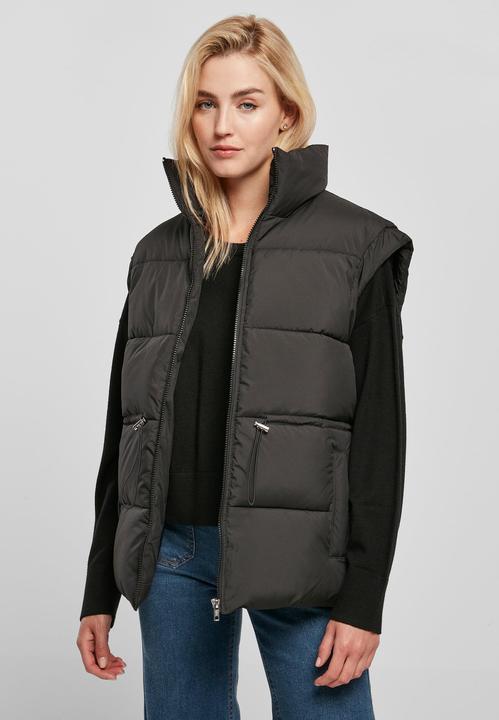 Actual product image Urban Classics Ladies Waisted Puffer Vest (L)