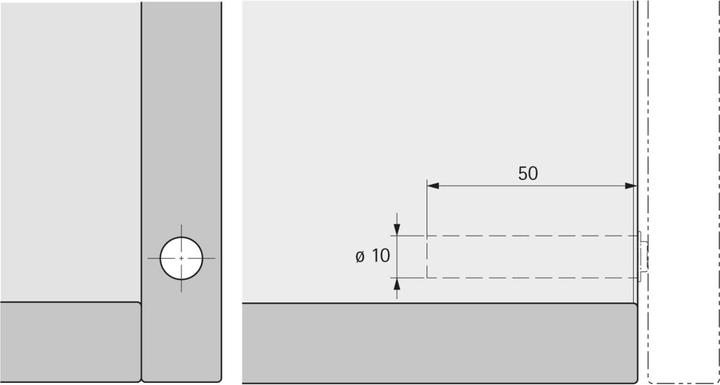 Produktbild Hettich Push-to-open Pin Strong, zum Einbohren
