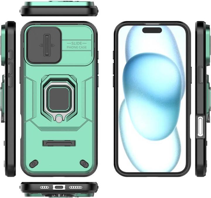 Actual product image Cover-Discount iPhone 16 Plus - Armor Case with kickstand (Apple iPhone 16 Plus)