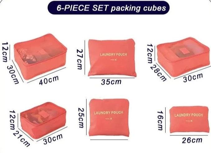Produktbild Only-Bags.Store 6 PCS Set Travel Organizer Aufbewahrungstaschen Kapazität Koffer Sortierung Organizer Set