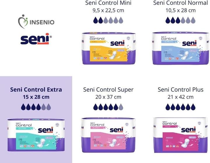 Actual product image Seni control Extra (15 x)