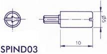 Produktbild Velleman Spindle 5mm (Black)