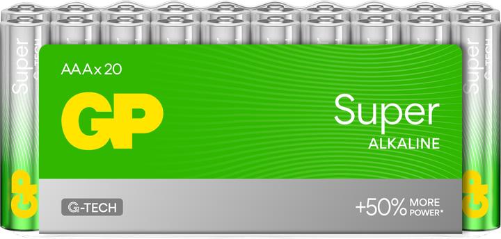 GP Batteries Batteries Super Alkaline AAA 1.5v 20pce (20 Stk., AAA)