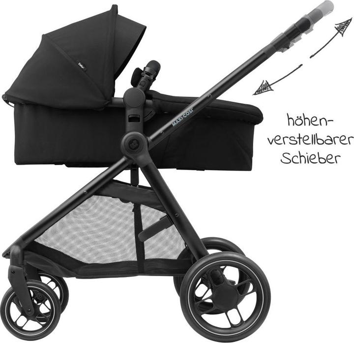 Produktbild Maxi-Cosi Zelia 3 Essential Black (Black Frame & Black Leather)
