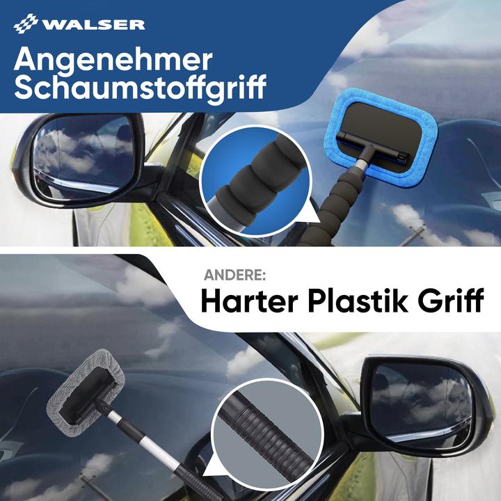 Produktbild Walser Scheibenreiniger teleskopierbar 26-42 cm inkl. 2 Mikrofaserpads