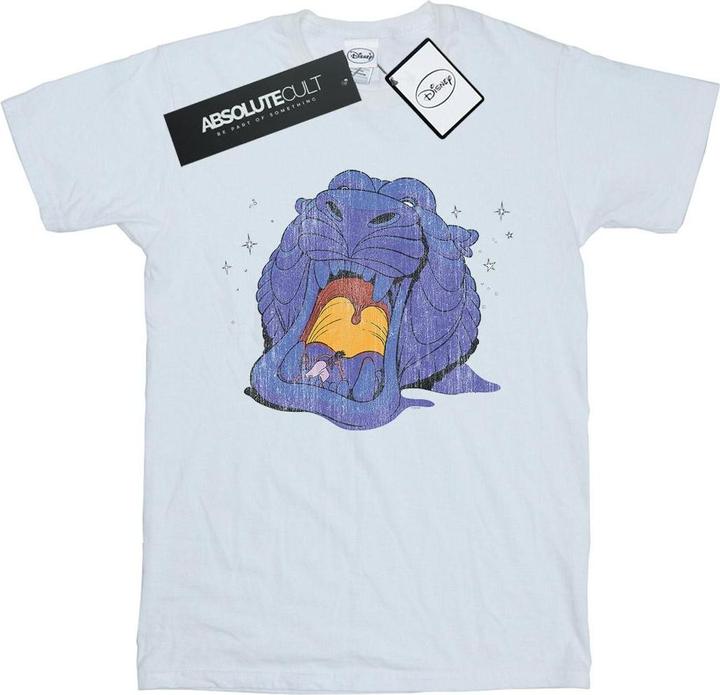 Actual product image Disney Womens/Ladies Aladdin Cave Of Wonders Distressed Cotton Boyfriend T-Shirt (L)