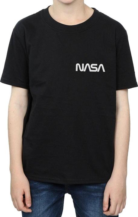 Immagine prodotto Nasa Modern Logo Chest Maglietta Ragazzi (140, 146)