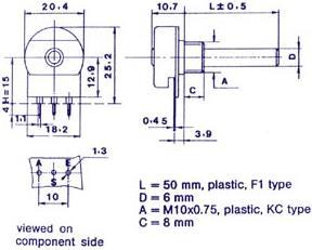 Immagine prodotto Velleman Potmetro Mono Lin 100E