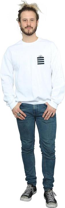 Actual product image Looney Tunes Mens Taz Stripes Faux Pocket Sweatshirt (M)