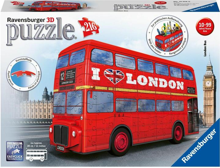 Produktbild Ravensburger 3D - Londoner Bus (216 Teile)