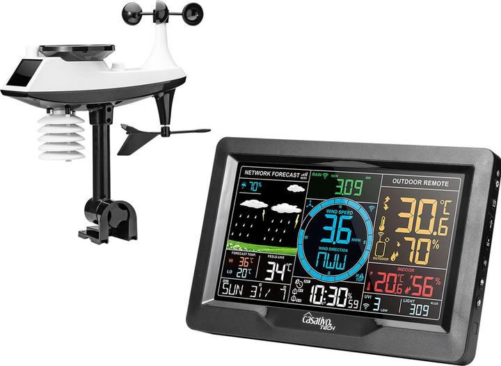 Produktbild Casativo WLAN Wetterstation mit XL-Farbdisplay
