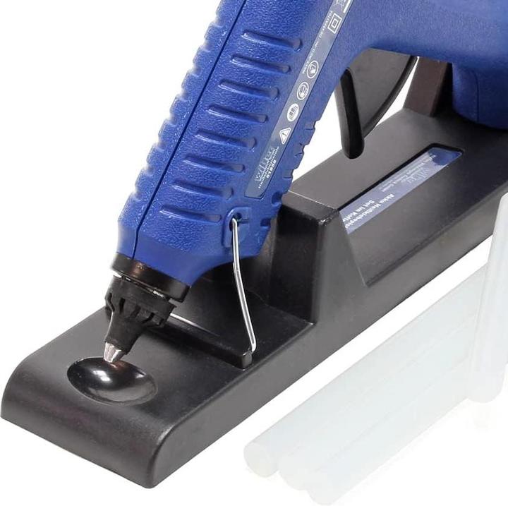 Actual product image Wiltec Hot Glue Gun Set in Transport Case, incl. Glue Sticks & Heating Station with 80W