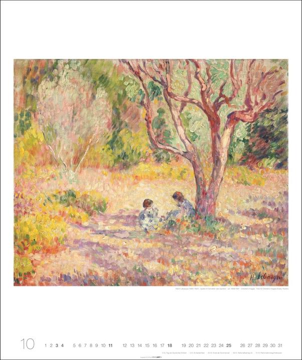 Actual product image Die schönsten Gärten des Impressionismus Edition Kalender 2026 (46 x 55 cm, German)