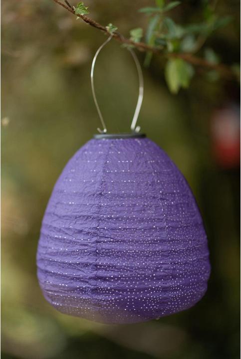 Produktbild Cocon Lampion LED Solar Kuppel, Violett (0.42 m)