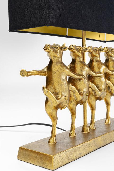 Actual product image Kare Design Dancing Cows table lamp black (E27)