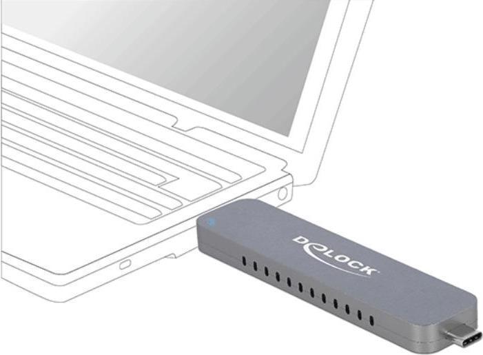 Image du produit Delock Coffret externe USB-A/C - NVME M.2 SSD (M.2)