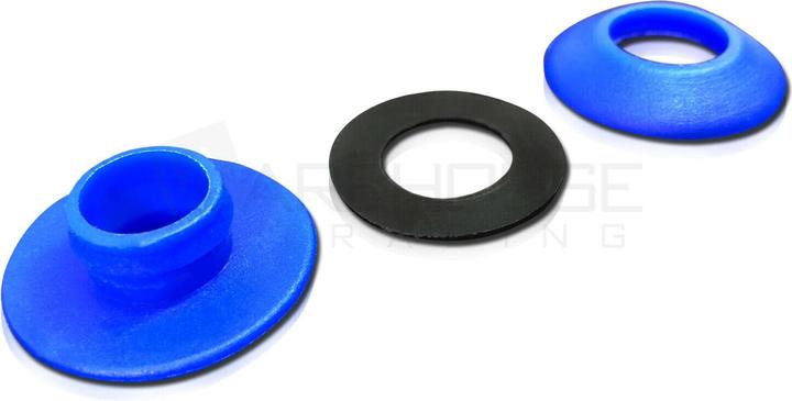 Actual product image Tarpaulin eyelets, blue - 10 pieces