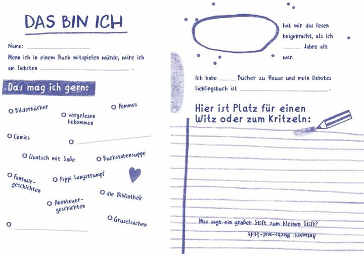 Actual product image Das Buch-Buch - Steckbriefe für deine Lieblingsbücher – witzige Foto-Challenges – alle möglichen (German, Jana Schell, 2023)