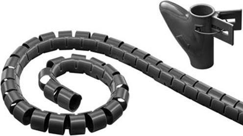 Produktbild Deltaco LDR14 cable organizer Desk Cable flex tube Black 1 pc(s) (Kabeldurchlass, 2000 cm)