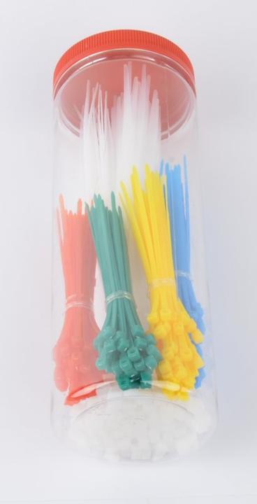 Image du produit Mannesmann Jeu de colliers de serrage 300 pcs. (Serre-câbles en plastique, 200 mm, 300 pcs)
