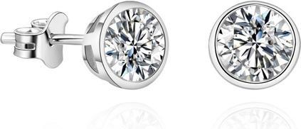 Produktbild Beneto Charming earrings with glittering zircon AGUP - Diameter: 0.7 cm (L)