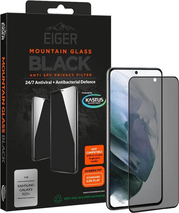 Immagine prodotto Eiger Mountain Glass Black Edge (1 Pezzo/i, Samsung Galaxy S22+)