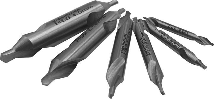 Immagine prodotto Paulimot Zentrierbohrer-Set 6-teilig HSS (1,00 mm, 2,5, 2,0 mm, 3,15 mm, 4,0 mm, 1,6 cm)