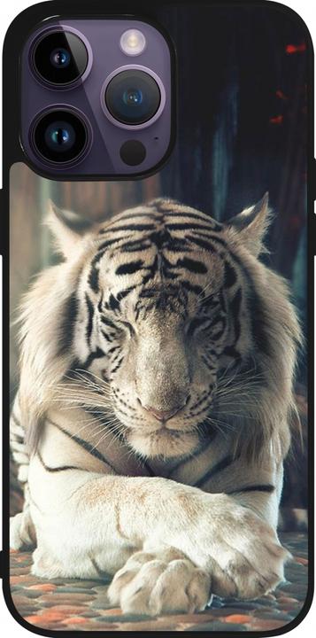 Produktbild PhoneLook Hülle Silikon schwarz Zen Tiger (Apple iPhone 15 Pro Max)