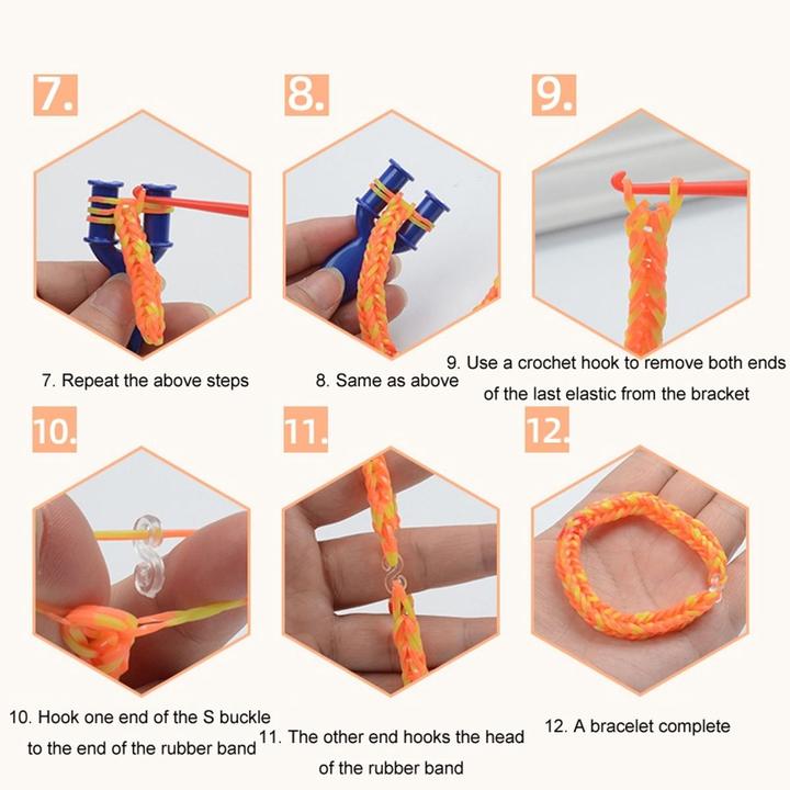Produktbild König Design DIY Gummibänder Set Loom Bänder Freundschaftsarmband selber machen Armbänder