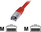 Produktbild Digitus CAT5e SF-UTP Patchk.,1m, Rot (SF/UTP, CAT5e, 1 m)