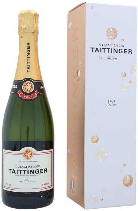 Taittinger Brut Reserve Champagne with case