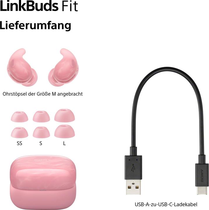 Immagine prodotto Sony LinkBuds Fit (NC, 5.50 h, Senza fili)